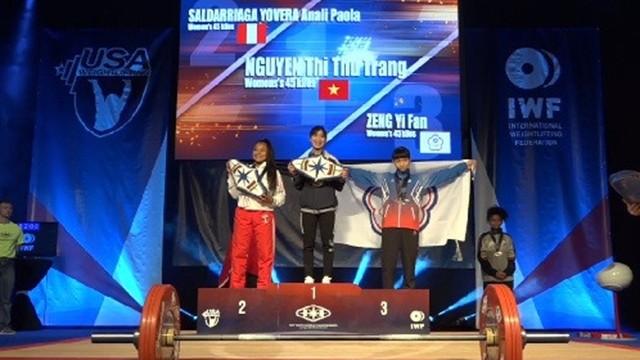 阮氏秋莊奪得金牌。（圖源：互聯網）