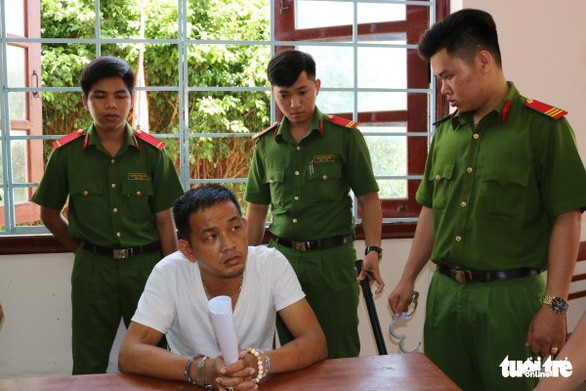 被扣押並起訴的嫌犯黃明心。（圖源：茶榮市公安廳）