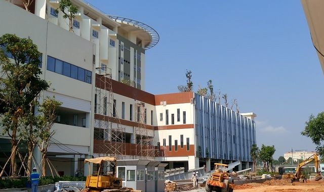 第二腫瘤醫院正處於最後施工階段。（圖源：雲山）