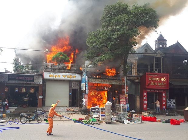 火警現場。（圖源：陳鋒）