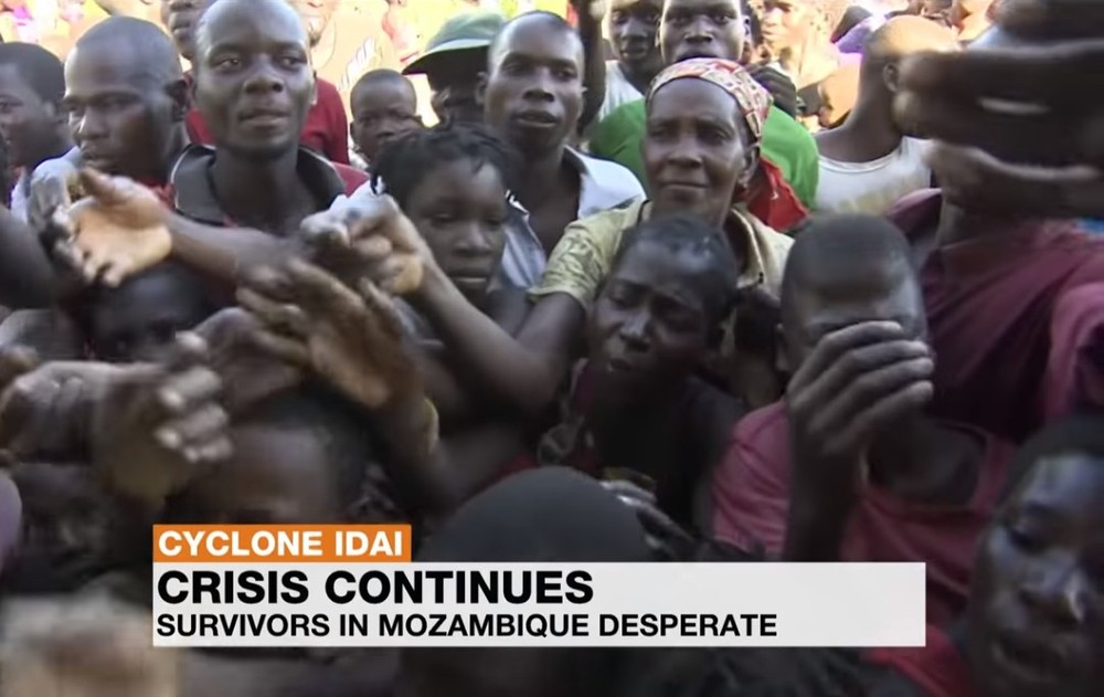 聯合國兒童基金會(兒基會)呼籲國際社會提供更多支持，以幫助和保護受強熱帶氣旋“伊代”影響的兒童，同時採取措施防止霍亂等疾病暴發。（圖源：視頻截圖）