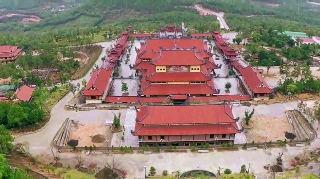 從高處俯瞰的三黃廟。（圖源：黃俠）