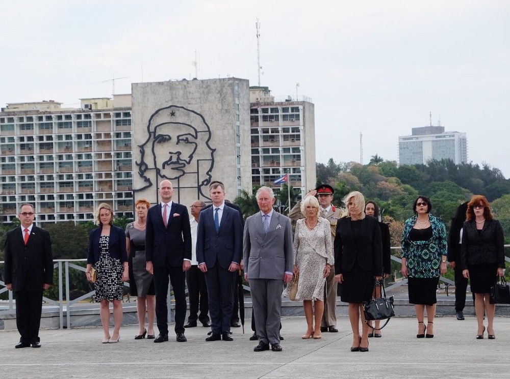 英王儲查爾斯王子及其夫人卡米拉訪問古巴。（圖源：推特）