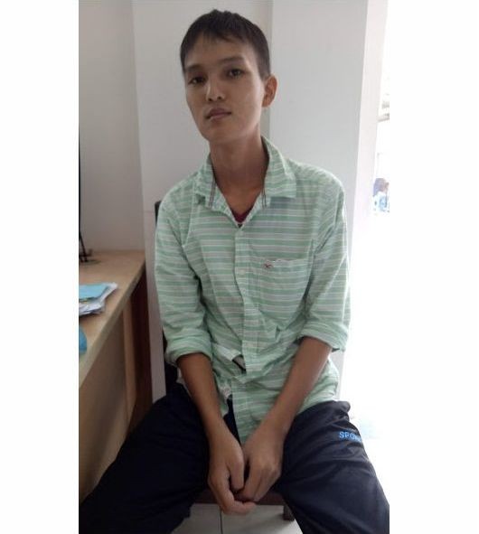 自從發病至今，呂明君的身體明顯消瘦。