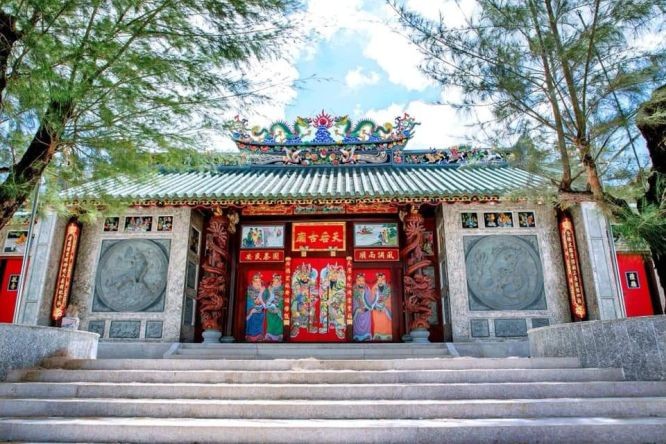 重建後的朱洋天后古廟十分壯觀。