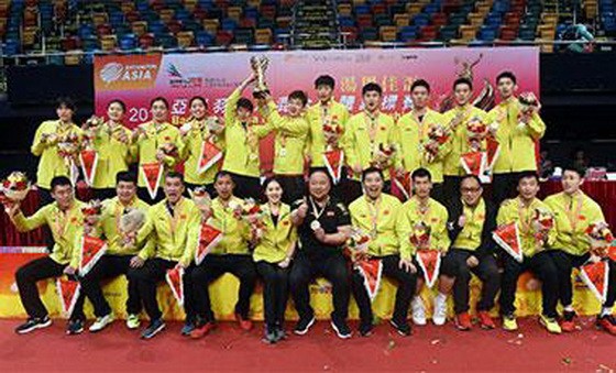 中國羽毛球隊。（圖源：互聯網）