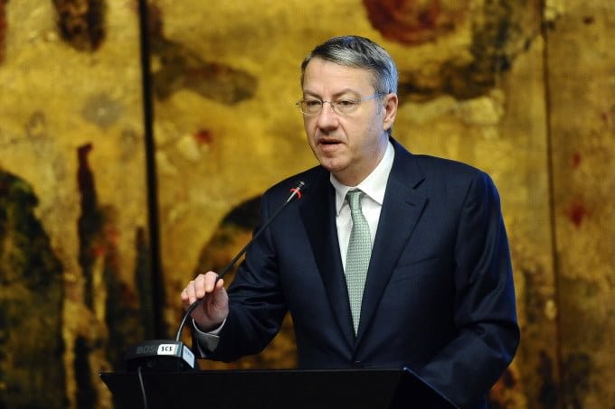 歐盟的輪值主席國——羅馬尼亞歐洲事務部長錢巴。（圖源：互聯網）