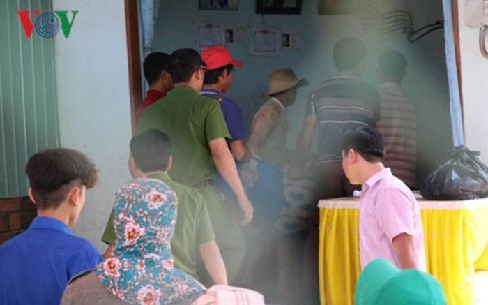 職能力量趕抵現場勘查爆炸原因。（圖源：VOV）