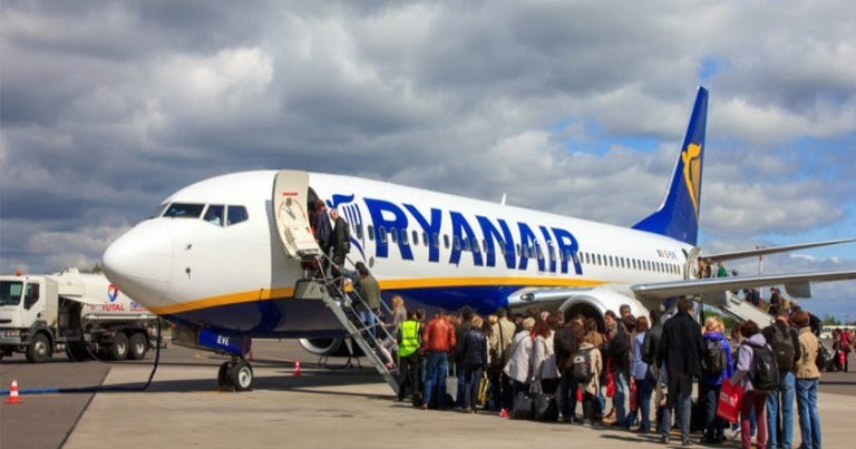 瑞安航空２歲以下嬰兒乘機收費。（示意圖源：互聯網）