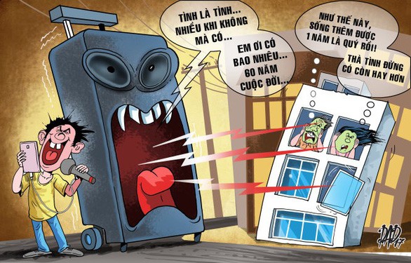 行動卡拉OK音箱產生超聲擾民，帶給居民不安與恐懼。（示意圖源：DAD）