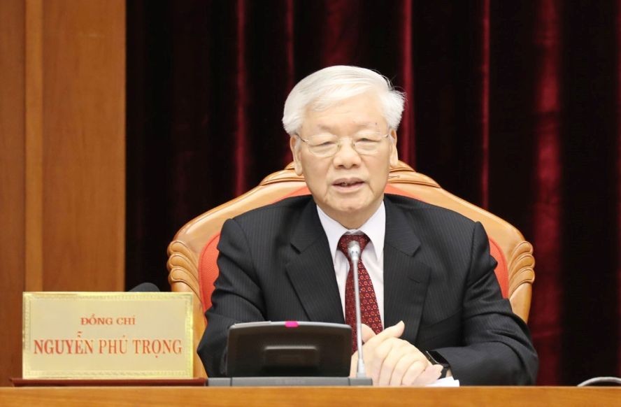 黨中央總書記、國家主席阮富仲主持會議。（圖源：越通社）