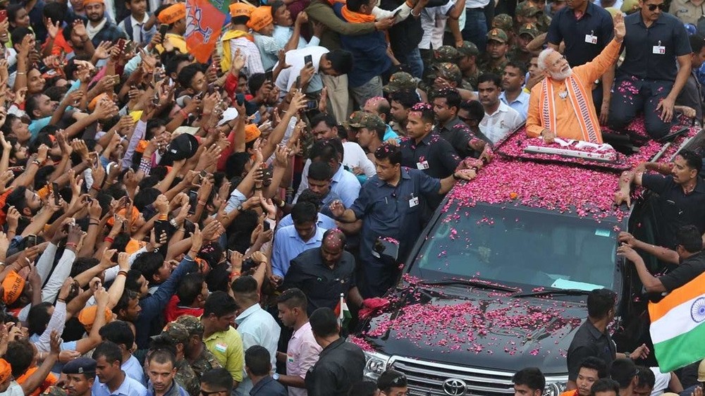 當地時間5月23日，印度2019年大選終於落下帷幕。現任總理莫迪率領的人民黨陣營取得大勝。（圖源：互聯網）
