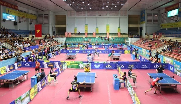 乒乓球錦標賽比賽場景。（圖源：互聯網）