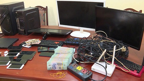 被扣留的涉賭物證。（圖源：越快訊）