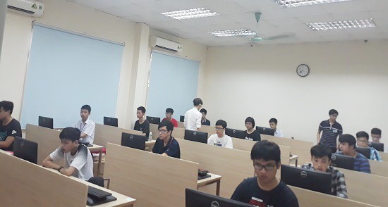 圖為2019年亞洲信息學奧林匹克比賽考場一瞥。（圖源：互聯網）