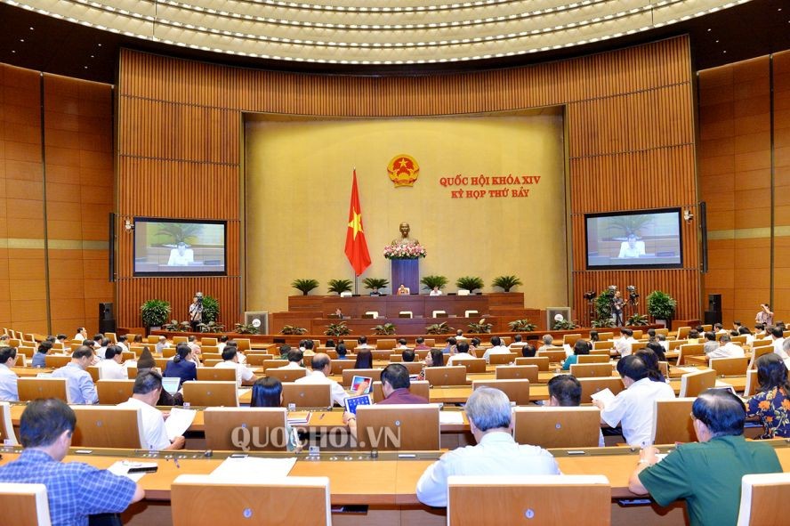 第十四屆國會第七次會議進入第14天議程。（圖源：Quochoi.vn）