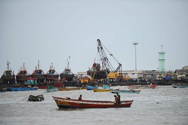 據報導，一股渦旋氣流在阿拉伯海上空匯集成形，預計將於13日形成氣旋風暴登陸印度西部古吉拉特邦，當地沿海城鎮正緊急疏散約30萬人。（圖源：互聯網）
