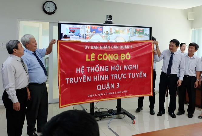 第三郡視像會議系統啟用儀式。（圖源：秋紅）