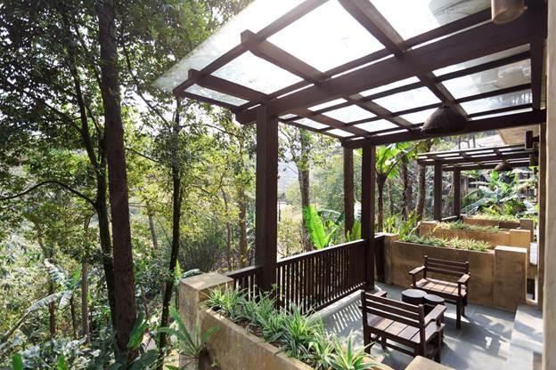 獲綠樹環抱的巴韋酒店。（圖源：互聯網）