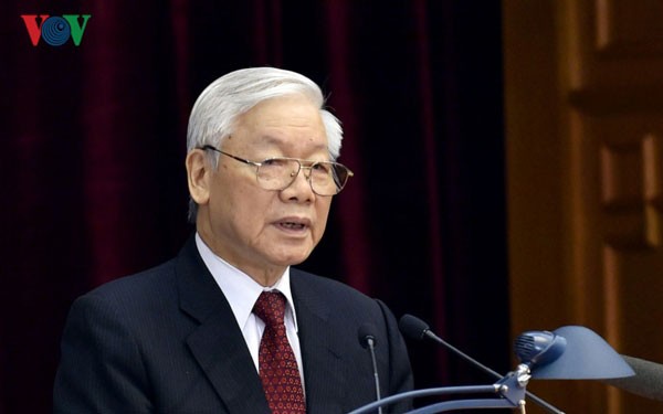 黨中央總書記、國家主席阮富仲。（圖源：VOV）