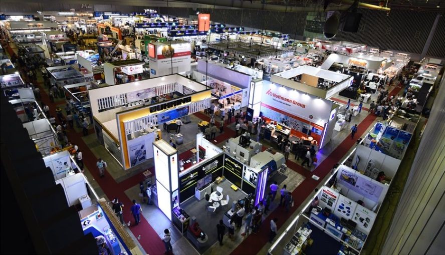 圖為 2019 越南國際精密工程、機床及金屬加工技術展全景一瞥。（圖源：MTA Vietnam）
