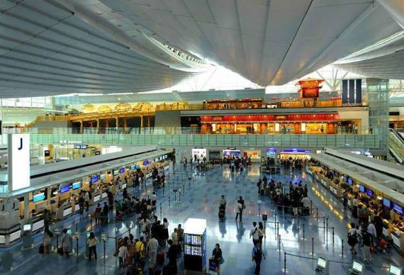 圖為日本羽田機場一瞥。（圖源：互聯網）