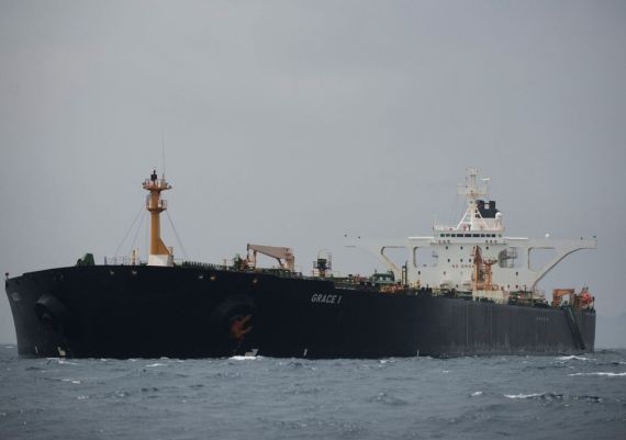 當地時間7月4日伊朗外交部稱一艘伊朗籍油輪在行駛到直布羅陀海域中被英國方面扣押。 （圖源：VCG）