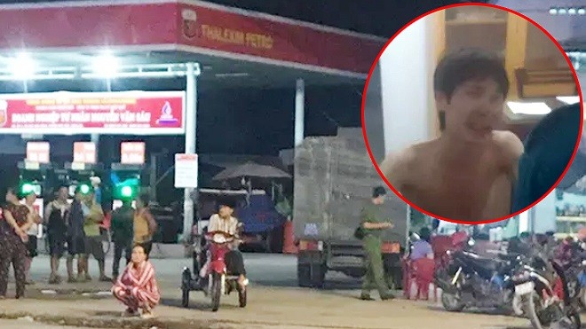 案發現場與涉案嫌犯（紅圈示）。（圖源：勞動者報）