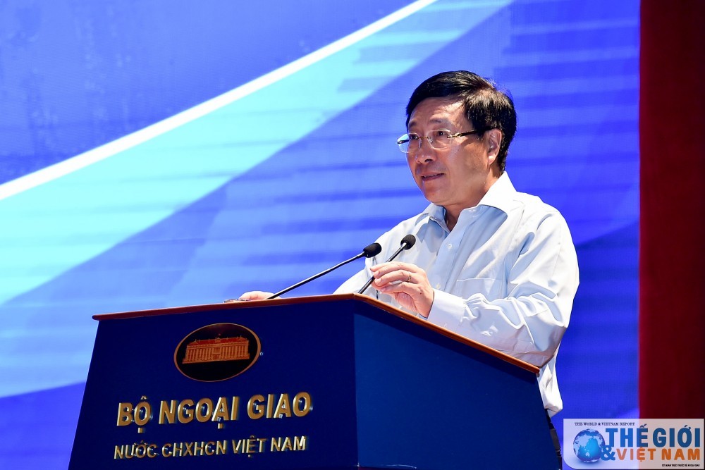 外交部長范平明在會上發表指導意見。（圖源：俊英）