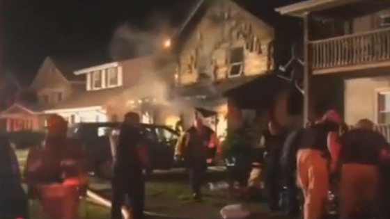 火警現場。（圖源：視頻截圖）