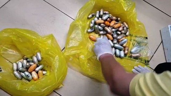 被查獲的1.6公斤毒品。（圖源：ĐD）