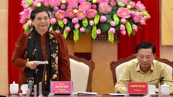 國會常務副主席從氏放在會上致詞並發表講話。（圖源：楊江）