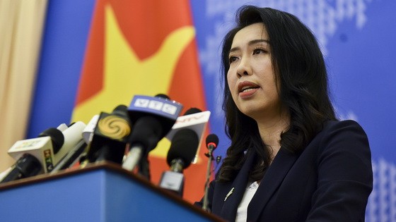 外交部發言人黎氏秋姮。（圖源：阮紅）