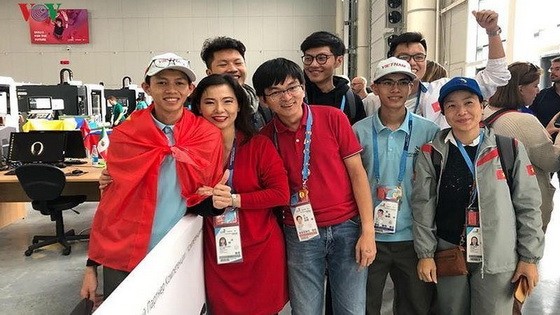 圖為我國參賽團隊。（圖源：VOV）