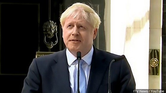 英國首相約翰遜。（圖源：ITV News）