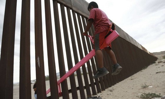 美墨邊境墻。（圖源：互聯網）