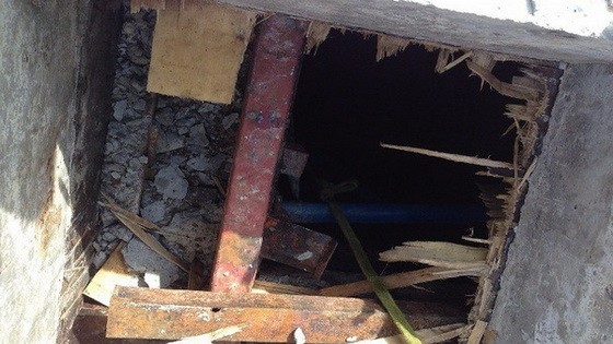 該酒店的地下蓄水池入口。（圖源：Vietnamnet）