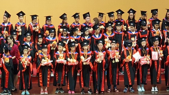 劍橋英語基礎會考第一、二、三級小學以及初中劍橋國際英語水平證書頒發儀式。