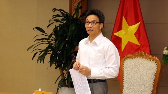 政府副總理武德膽主持會議並發表指導意見。（圖源：廷南）