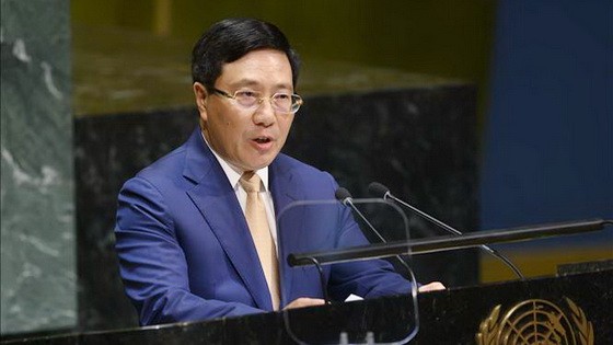 政府副總理范平明在聯大會議上發言。（圖源：越通社）