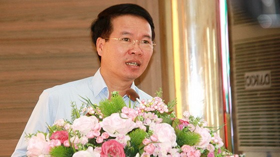 中央宣教部長武文賞在選民接觸會上發言。（圖源：功義）