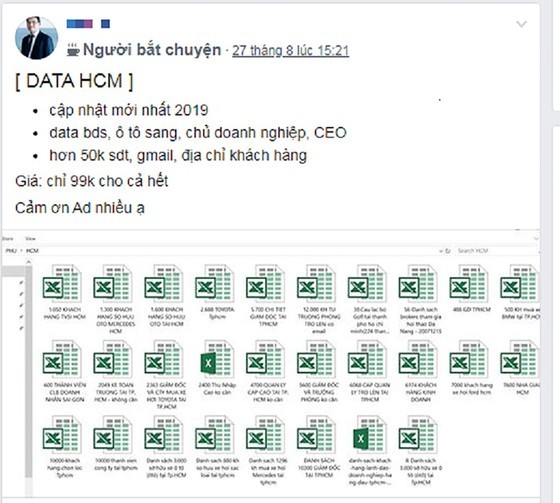 許多人視個人資料為商品以牟利。
