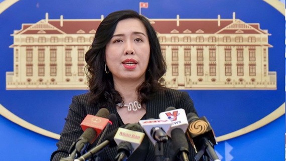 外交部發言人黎氏秋姮。（圖源：越玲）