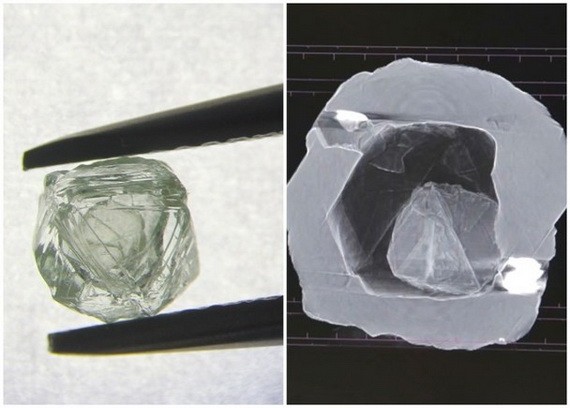 西伯利亞開採出極罕有的「鑽中鑽」。（圖源：互聯網）