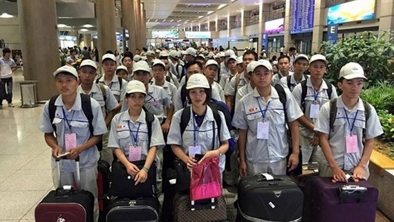 今年前9個月，赴外國工作的越南勞工總數為10萬4615人。（示意圖源：田升）