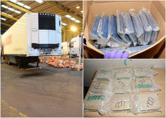 當局公佈檢獲毒品的照片。（圖源：互聯網）