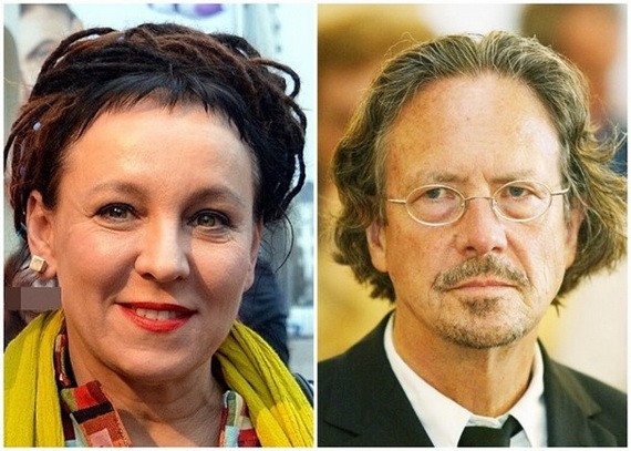 托卡丘克（左圖）及漢德克。