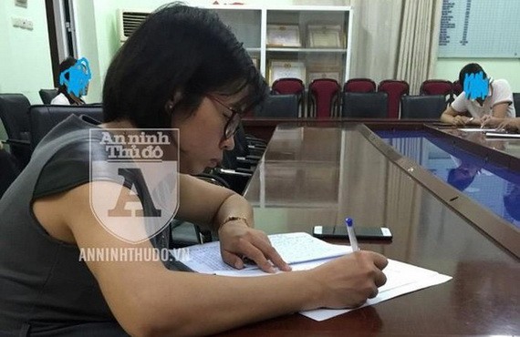 涉事的班主任阮氏水老師被起訴。（圖源：首都安寧報）