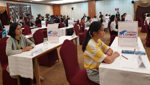 2019年越南超強記憶力總決賽現場。