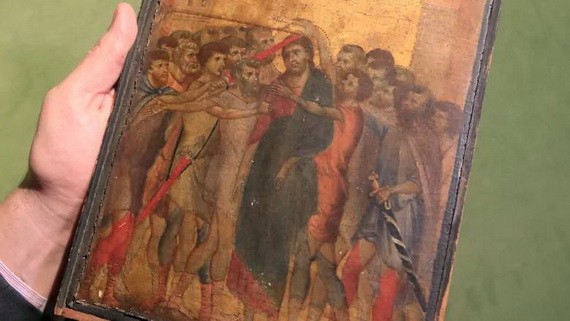 這幅畫作以2400萬歐元(約合2660萬美元)的價格成交，遠超預期。（圖源：AP）